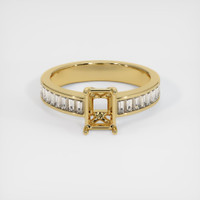 14K Yellow Gold Accent Stones Ring Setting Image