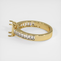 14K Yellow Gold Accent Stones Ring Setting Image