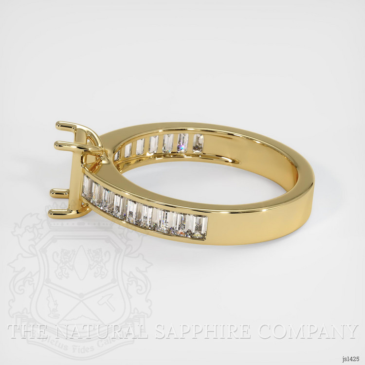 14K Yellow Gold Accent Stones Ring Setting