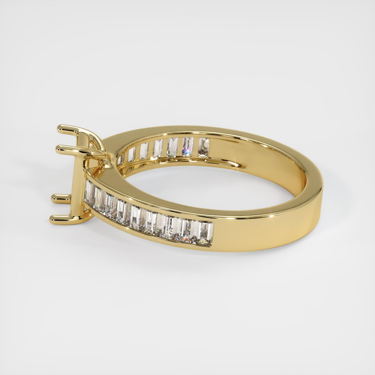 14K Yellow Gold Accent Stones Ring Setting