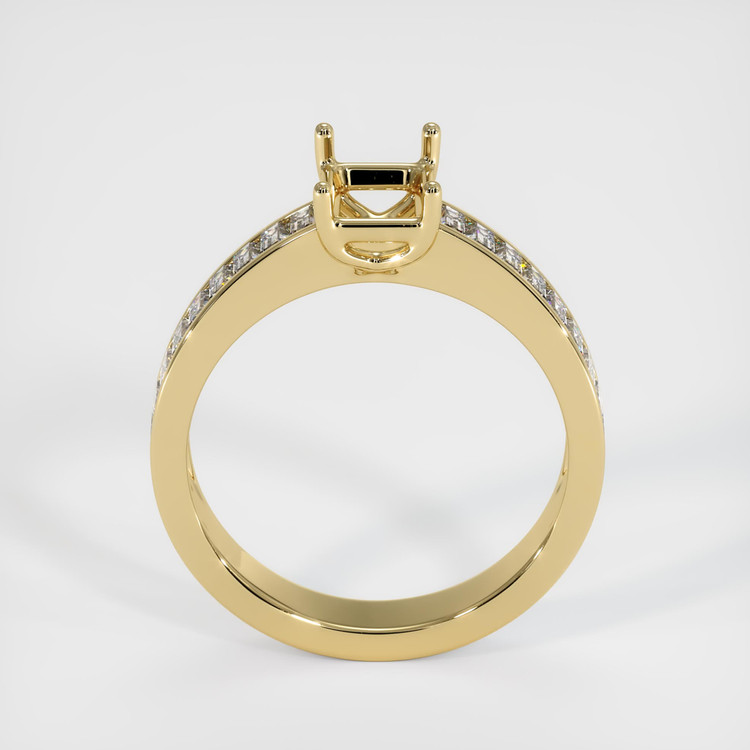 14K Yellow Gold Accent Stones Ring Setting