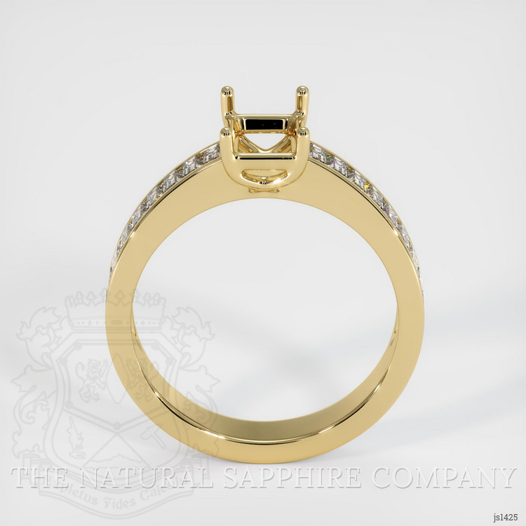 14K Yellow Gold Accent Stones Ring Setting