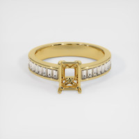18K Yellow Gold Accent Stones Ring Setting Image