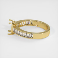 18K Yellow Gold Accent Stones Ring Setting Image