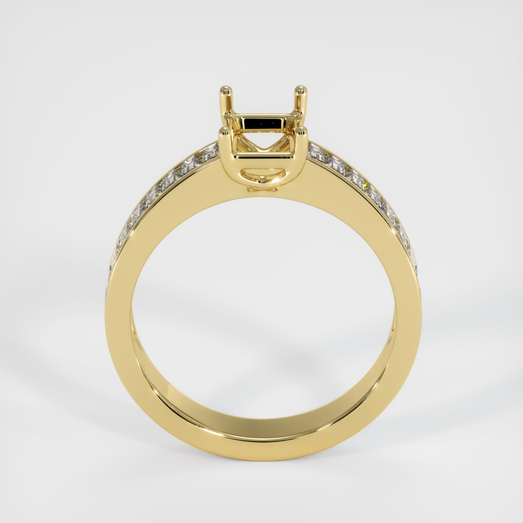 18K Yellow Gold Accent Stones Ring Setting