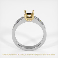 18K Yellow & White Accent Stones Ring Setting Image