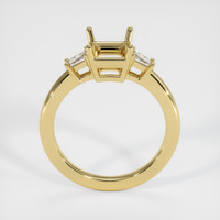 18K Yellow Gold Three Stone Ring Setting Image