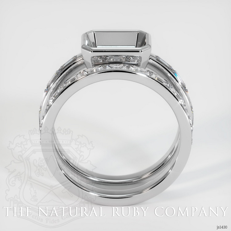 Platinum 950 Accent Stones Ring Setting