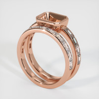 14K Rose Gold Wedding Set Ring Setting Video