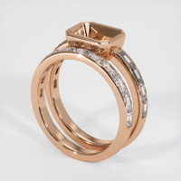 18K Rose Gold Wedding Set Ring Setting Video