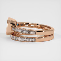 18K Rose Gold Wedding Set Ring Setting Image