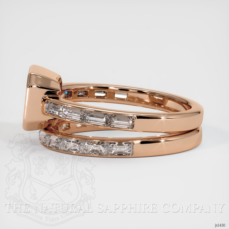 18K Rose Gold Accent Stones Ring Setting
