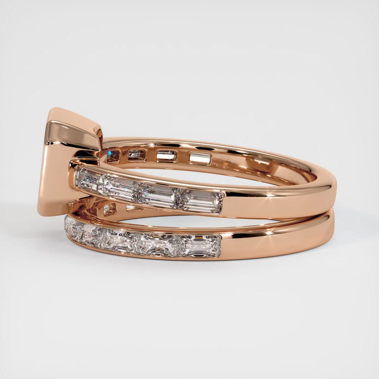 18K Rose Gold Accent Stones Ring Setting