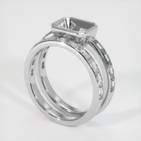 18K White Gold Accent Stones Ring Setting Video