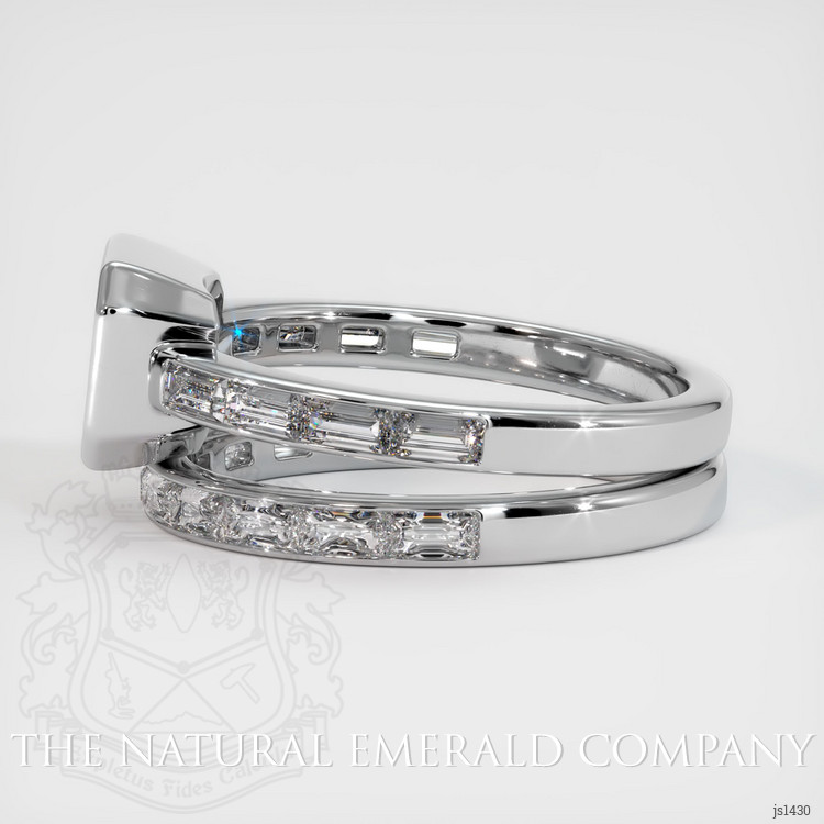 18K White Gold Accent Stones Ring Setting