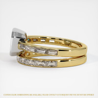 14K White & Yellow Accent Stones Ring Setting Image