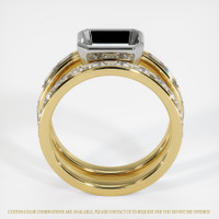 14K White & Yellow Accent Stones Ring Setting Image