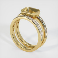14K Yellow Gold Wedding Set Ring Setting Video