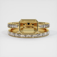 14K Yellow Gold Wedding Set Ring Setting Image