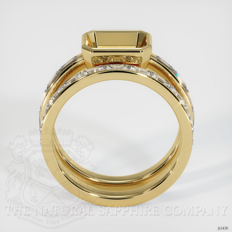 14K Yellow Gold Accent Stones Ring Setting