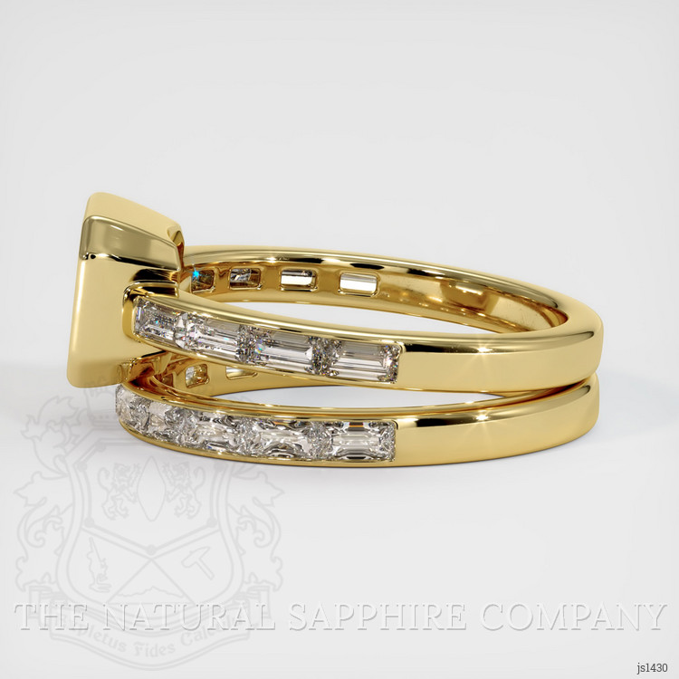 18K Yellow Gold Accent Stones Ring Setting