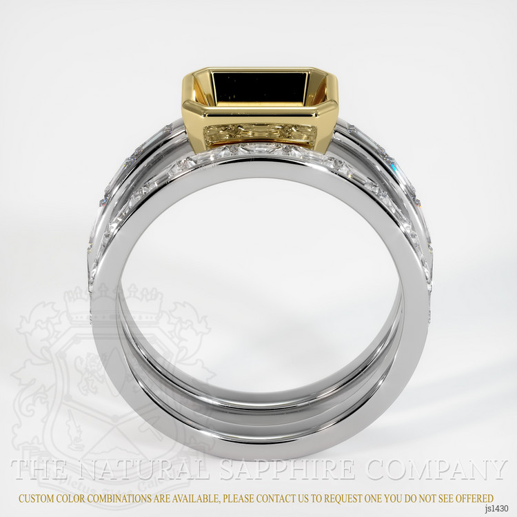 14K Yellow & White Accent Stones Ring Setting