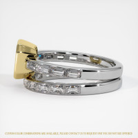 18K Yellow & White Wedding Set Ring Setting Image