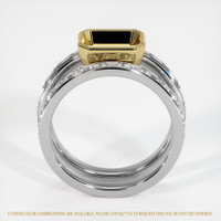 18K Yellow & White Wedding Set Ring Setting Image