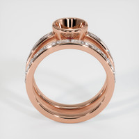 14K Rose Gold Wedding Set Ring Setting Image