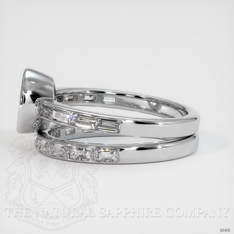 Silver Wedding Set Ring Setting