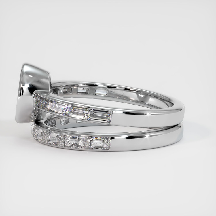 18K White Gold Wedding Set Ring Setting