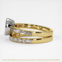 18K White & Yellow Wedding Set Ring Setting Image