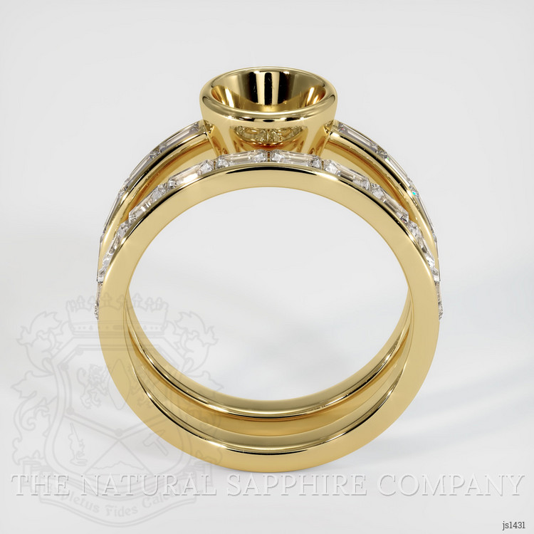 10K Yellow Gold Wedding Set Ring Setting