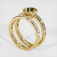 14K Yellow Gold Wedding Set Ring Setting Video