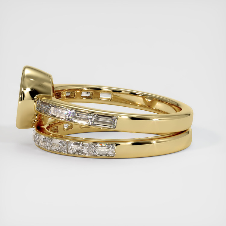 14K Yellow Gold Wedding Set Ring Setting
