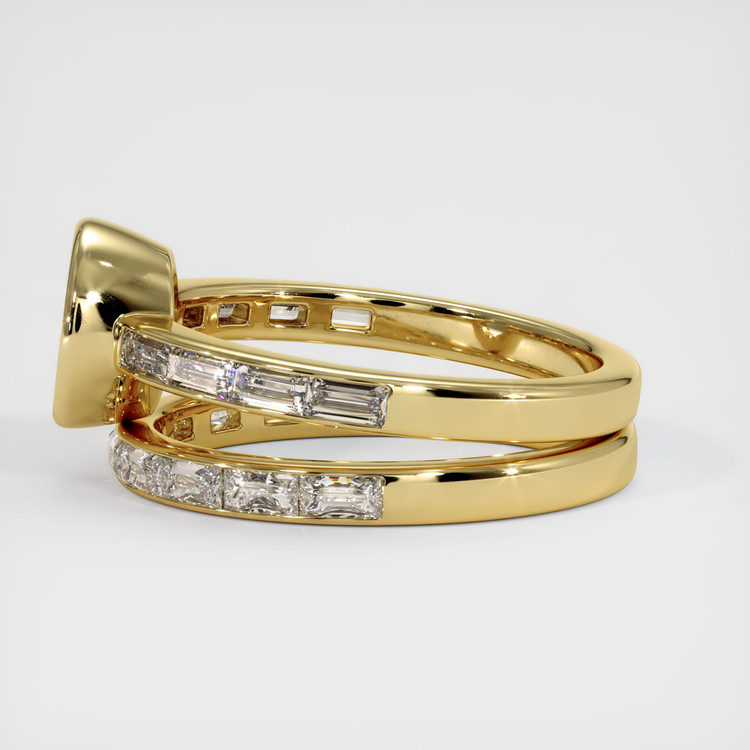 18K Yellow Gold Wedding Set Ring Setting