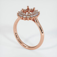 14K Rose Gold Antique Style Ring Setting Video