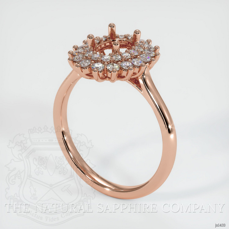14K Rose Gold Antique Style Ring Setting