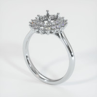 10K White Gold Antique Style Ring Setting Video