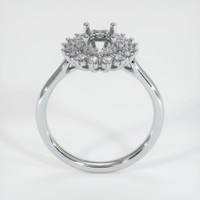 14K White Gold Antique Style Ring Setting Image