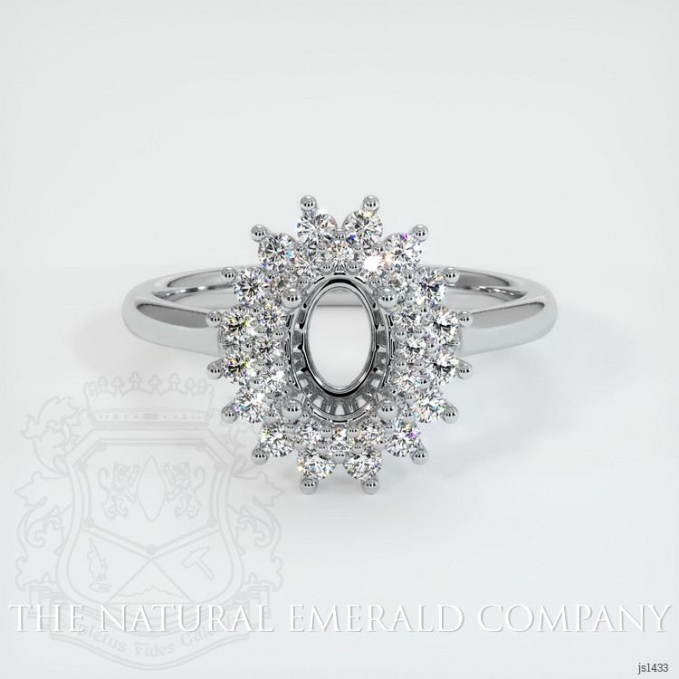 18K White Gold Antique Style Ring Setting