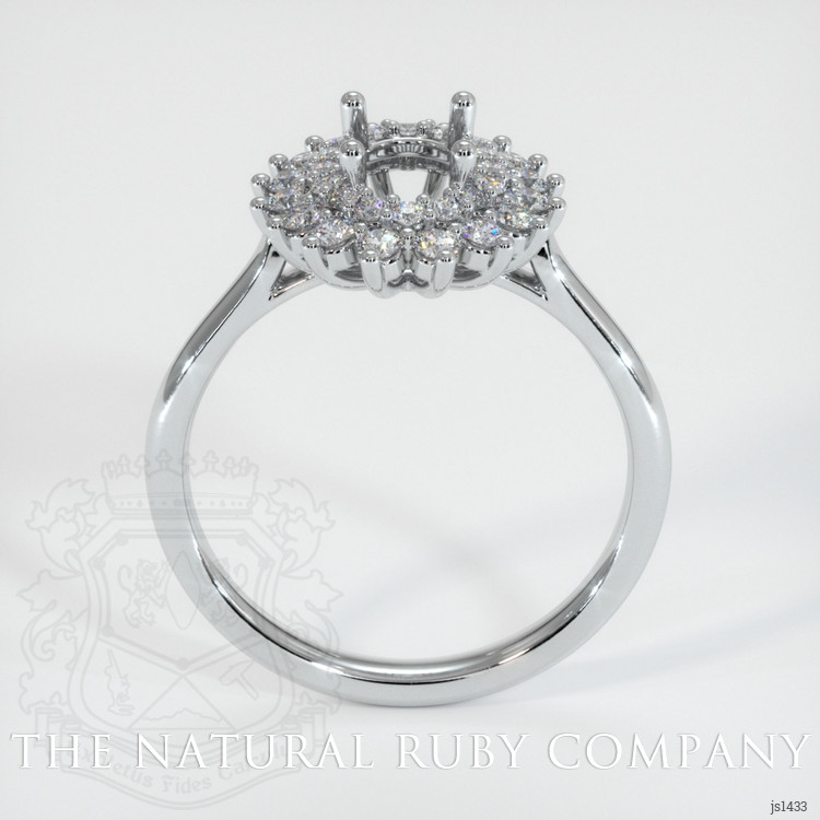 18K White Gold Antique Style Ring Setting