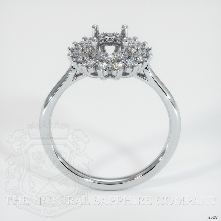 18K White Gold Antique Style Ring Setting