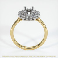 14K White & Yellow Antique Style Ring Setting Image