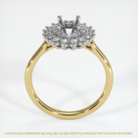 18K White & Yellow Antique Style Ring Setting Image