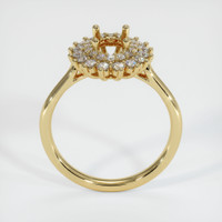 10K Yellow Gold Antique Style Ring Setting Image