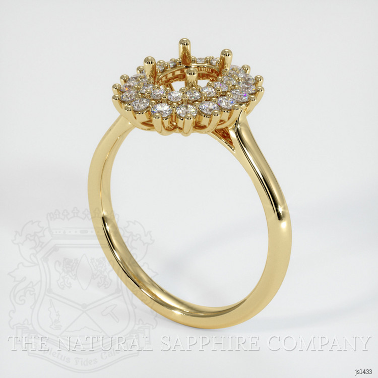 14K Yellow Gold Antique Style Ring Setting