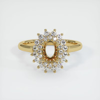 14K Yellow Gold Antique Style Ring Setting Image