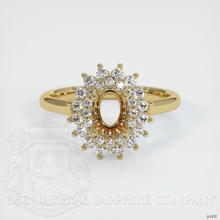 14K Yellow Gold Antique Style Ring Setting
