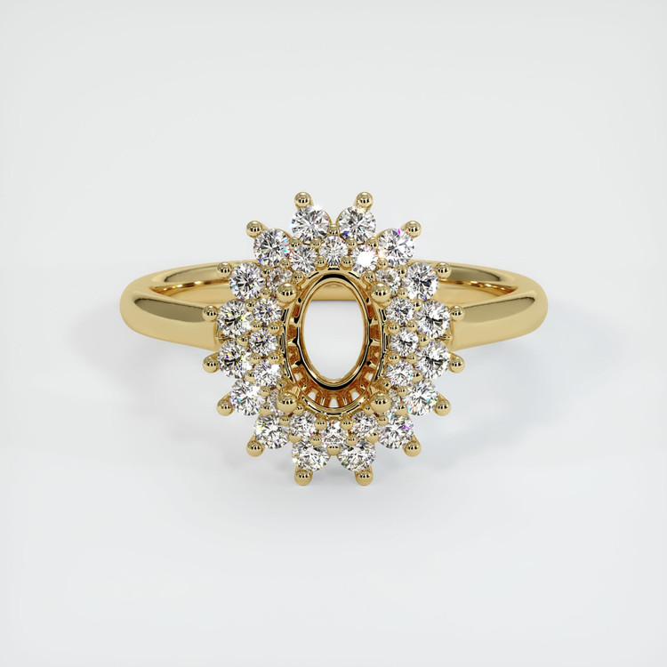 14K Yellow Gold Antique Style Ring Setting